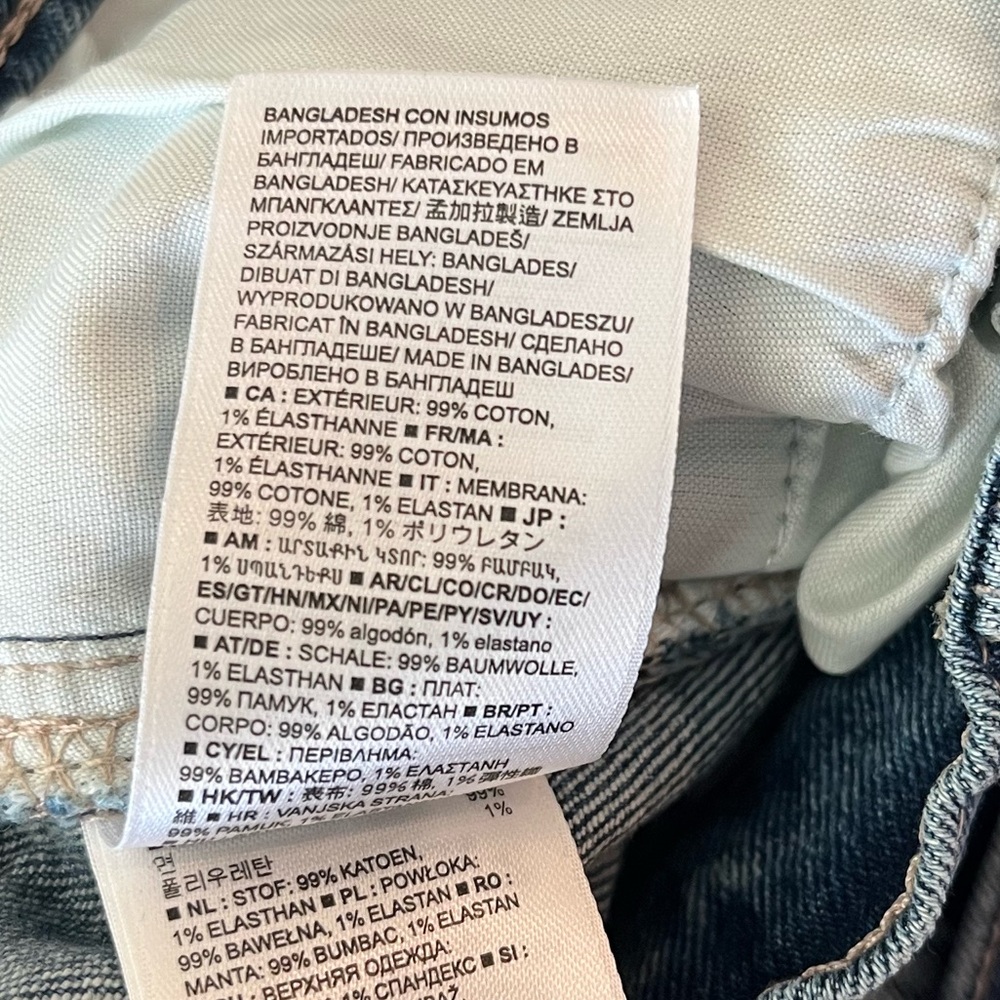 NWT GAP 5” Mid Rise Denim Shorts Rolled Hem Medium Wash 0/25 - Picture 7 of 7